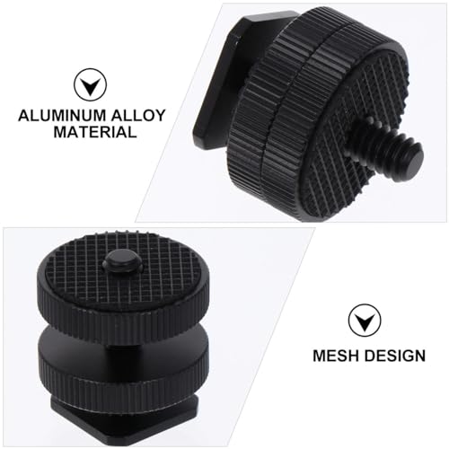 ARTIBETTER Hot Shoe Mount Adapter 1/4 Inch Tripod Screw Adapter for Camera Flash Led Light Microphone Compatible with DSLR Photography Accessories Set of 3