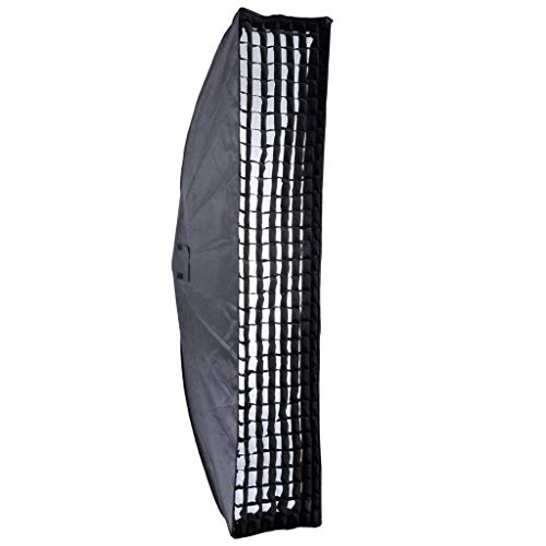 Godox SB-FW Strip Softbox 35x160cm Strip Light Modifier Honeycomb Grid Studio Lighting Photography S-Fit Mount Speed Ring Diffuser stripbox Flash Modifier Strobe Light Photography Portrait Photo