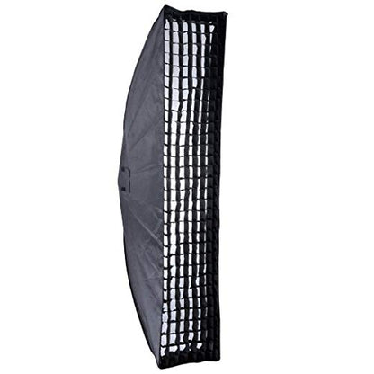Godox SB-FW Strip Softbox 35x160cm Strip Light Modifier Honeycomb Grid Studio Lighting Photography S-Fit Mount Speed Ring Diffuser stripbox Flash Modifier Strobe Light Photography Portrait Photo