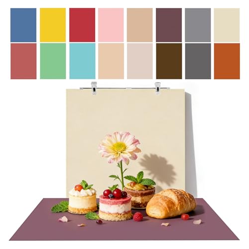 8PCS 16Patterns Product Photography Backdrops: Flat Lay Seamless 34x23in Macaron Paper Props - Tabletop Photo Backdrop Shoot for Jewelry Cosmetics Food - color: Morandi color-8pcs