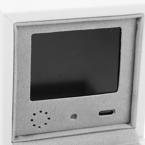 Smart Video Jewelry Box with LCD Screen, High End Personalized Ring Storage Case for Anniversaries Weddings