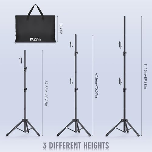 Backdrop Stand Kit - 6 Widths, 10x7.5ft Adjustable Background Stand for Parties & Studio Photography - size: 10x7.5ft