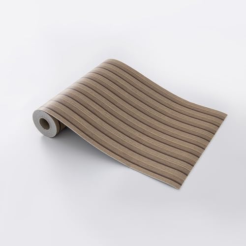 Peel and Stick PVC Slat Wall Panels, Wood Grain Self-Adhesive Soundproof Paneling, 3D Faux Wood Panels for Bedroom Bathroom Walls & Ceilings 118"x15.75"(Light Walnut,13Sq.ft) - color: Light Walnut