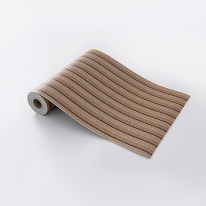 Peel and Stick PVC Slat Wall Panels, Wood Grain Self-Adhesive Soundproof Paneling, 3D Faux Wood Panels for Bedroom Bathroom Walls & Ceilings 118"x15.75"(Light Walnut,13Sq.ft) - color: Light Walnut