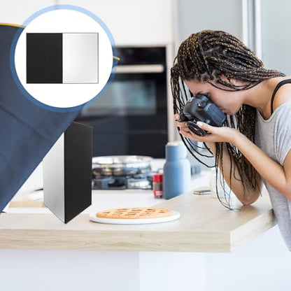 A4 Foldable Photography Reflective Board for Product and Jewelry Photo Shooting, Light Diffuser Cardboard Reflector for Camera Lighting Accessories