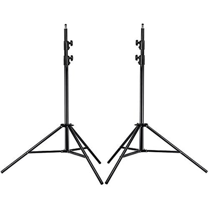 NEEWER PRO 9feet/260cm Spring Loaded Heavy Duty Photography Photo Studio Light Stands with 1/4" Screw & 5/8 Stud for Video, Portrait and Photography Lighting (2 Packs) - style: 260cm/2-Pack
