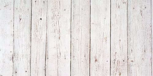 AOFOTO 20x10ft Vintage Wooden Grain Plank Photography Background Old Wood Board Flat Lay Backdrop for Products Display White Hardwood Weathered Panel Kid Baby Portrait Photoshoot Studio Props Vinyl - size: 20x10ft