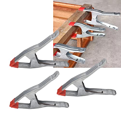 9 Inch Iron Galvanizing A Shape Spring Clamp 3PCS, Woodworking Clip for Fixing Tarpaulins, Lids, Photography Backgrounds