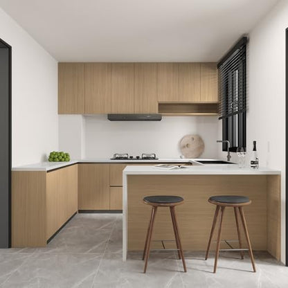 16"x118" Light Brown Wood Grain Contact Paper No Bubbles Self Adhesive Wallpaper Waterproof Wood Vinyl Wrap Matte Wooden Peel and Stick Wallpaper Faux Natural Wood Stickers for Cabinets Drawer Table - color: Light Brown, size: 15.7" x 118"