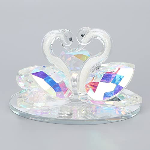 Nail Art Dappen Dish, Swan Shape Multifunctional Liquid Powder Exquisite Elegant Glass Acrylic Liquid Cup Holder Photography Prop Glassware Tools with Lid for Home Nail Salon
