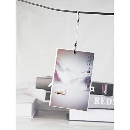 20 Pieces Double Head Alligator Clip Photo Holders Metal Wire Pictures Memo Note Clips Clamps