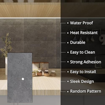 Peel and Stick Wall Panels, PP Marble Tiles 11.8"x23.6" 8 Sheets for Laundry Room, Basement, Entryway & Wet Bar Backsplash (Purple Marble) - color: Puple Marble