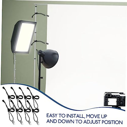 8Pcs Backdrop Support Clips Practical Photography Background Fixing Holders for Wrinkle Display and Secure Attachment Photo and Video