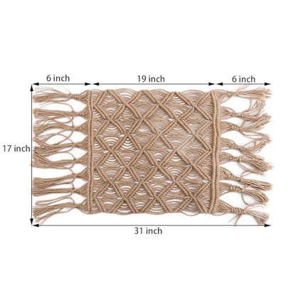 Zeroest Baby Photography Props Linen Blanket Newborn Photography Props Rug Boy Girl Photo Shoot Posing Burlap Macrame Photoshoot Backdrop (Medium)