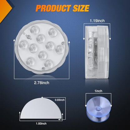 Nilight Marine Boat Light 4 PCS 10LED RGB Wireless Cabin Ambiance Multi Color Exterior Deck Lights Remote Control Submersible for Pontoon Sailboat Yacht Skeeter Fishing Bass Boats - color: 4PCS RGB Boat Light