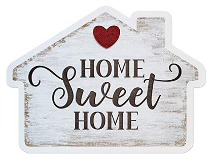 Calendars & More, Inc. Real Estate Social Media Testimonial Photo Prop Signs - Great for Instagram, Twitter & Facebook (1 Pack, House Shape - Home Sweet HomeYes to The Address)