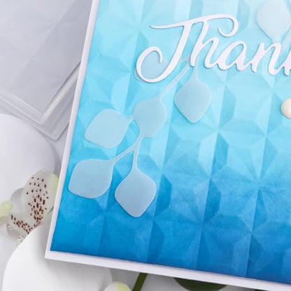 Briartw 3D Embossing Folder for Card Making Adding Textured Detail to Paper Crafting 6.3x4.5inch Clear Texture Plate Perfect for Heavyweight Cardstock (≥250gsm/92lb),Diamond Texture Template - color: Diamond