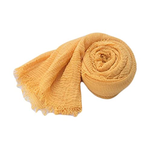 Coberllus Newborn Baby Photography Props Blanket Ripple Swaddle Wrap for Boy Girls Photo Shoot Posing - color: Dark Yellow