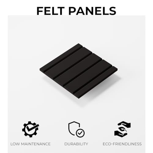 Arched Felt Bulletin Board — 23.6"x15.7" No-Drill Felt Pin Board, Cork Alternative for Classroom, Home Office & Kitchen (Black)