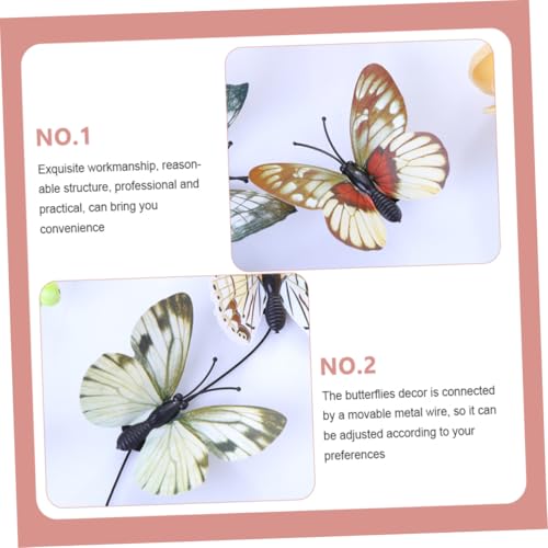 SEWACC 2pcs Butterfly Hairband Set for Women Brides, Wedding Photo Props, Plastic Headbands in Plain Blue and Neutral Colors, Bridal Hair Accessories for Photography and Special Occasions
