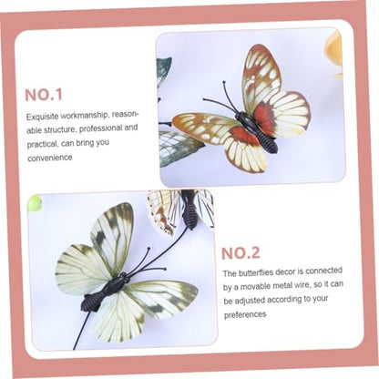 SEWACC 2pcs Butterfly Hairband Set for Women Brides, Wedding Photo Props, Plastic Headbands in Plain Blue and Neutral Colors, Bridal Hair Accessories for Photography and Special Occasions