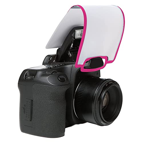 LumiQuest Soft Screen, Flash Diffuser & Light Softener, Universal Classic Design for Digital SLR Cameras, Neon Pink - color: Neon Pink