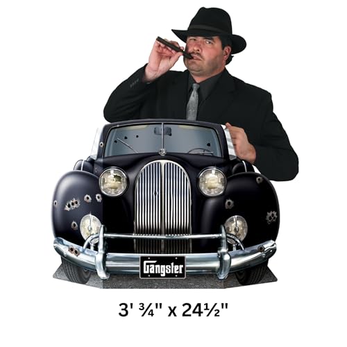 Gangster Car Photo Prop Party Accessory (1 count) (1/Pkg)