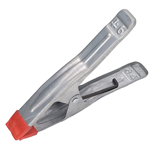 Heavy Duty 9 Inch Spring Clamps A Shape Metal Woodworking Clips for Tarpaulins Wooden Boards Photography Backgrounds Galvanized Iron Silver Red 3PCS Set