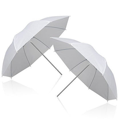 EMART 33 inch Reflective Photography Umbrella,Studio Camera Photographic Props with Adjustable Light Stand,Flash Diffuser for Speedlight(4 Pack)