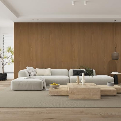 16"x118" Thickened Wood Grain Contact Paper Brown Peel and Stick Wallpaper Self Adhesive Wood Wallpapers Natural Removable Vinyl Wrap Wall Covering for Kitchen Cabintes Desks Shelf Countertops - color: Brown, size: 15.7" x 118"