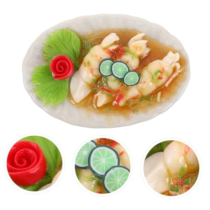 Ceramic Miniature Thai Cuisine Food Model for Dollhouse Decoration Realistic Accessories for Miniature Kits and Tiny Display Props