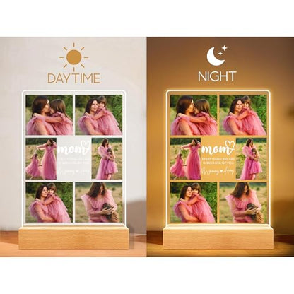 Custom Photo Mothers Day Night Light, Personalized Mom Photo Collage LED Night Light, Birthday Keepsake for Mom, Grandma Gifts, Mothers Day Gifts, Mama Gift - color: Style 5