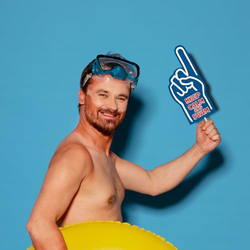 Swimming Party Birthday Photo Booth Props Swim Team Pool Waves Summer Beach Themed Decor Photobooth Props for Swimmers Team Gifts Swim Party