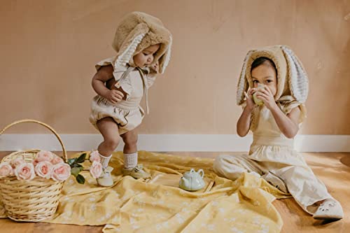 Mini Wander Swaddles for Newborns Muslin Swaddle Blankets - Breathable Soft Gender Neutral Receiving Blanket Baby Essentials | 47 x 47 Cotton - Blankets (Buttercup) - color: Buttercup