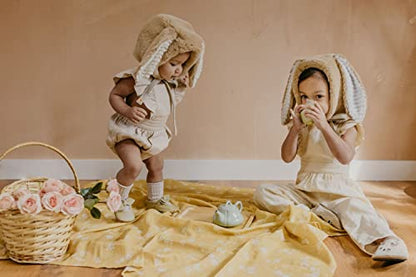 Mini Wander Swaddles for Newborns Muslin Swaddle Blankets - Breathable Soft Gender Neutral Receiving Blanket Baby Essentials | 47 x 47 Cotton - Blankets (Buttercup) - color: Buttercup
