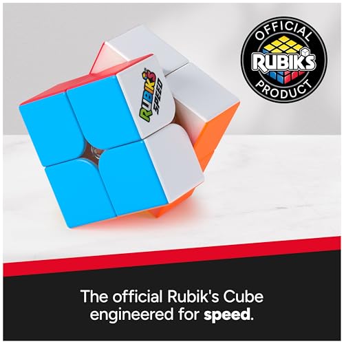 Rubik’s Cube, 2x2 Speed Cube for Super Fast Solves, Problem-Solving Brain Teaser, Classic Color-Matching Puzzle, Fidget Toy, Sensory Puzzle for Adults, Teens, Kids, for Ages 8 & Up - color: 2x2 Speed Cube