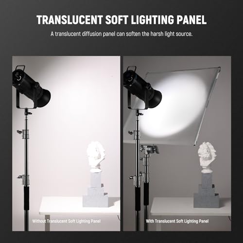 NEEWER Light Diffusion Panel Scrim Kit with Silver/White Reflector Film 30"x30" Foldable Frame with 5/8" Baby Pins Handle for C Stand 3 in 1 Diffuser for Studio Portrait Product Photography, SF7575F - size: 30"x30"