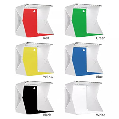 Photo Studio Light Box Mini Portable Photography Lighting Tent Soft Box Shooting Tent 6 Backdrops Led Kit