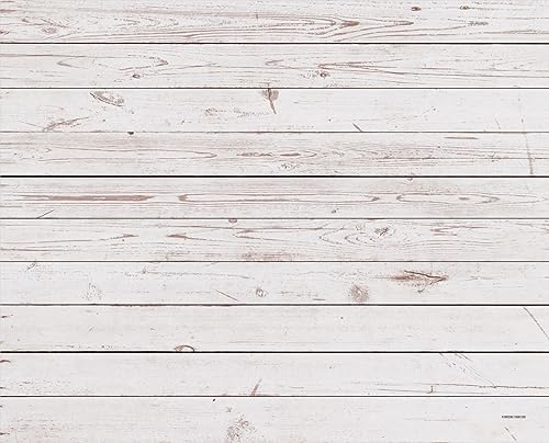 Kate Photography Floor Mats Backdrops White Wood Floor Drops Newborn Photography Props Background Rubber Flooring Mat for Photo Studio Props 5x4ft - color: White Wood 2, size: 5x4ft