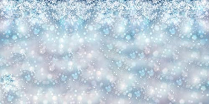 20x10ft Falling Snowflake Portrait Backdrops for Photography Winter Ice Snow Flakes Photo Shoot Newborn Kids Baby Adults Wedding Photo Background Vinyl Photo Booth Props - size: 20x10ft