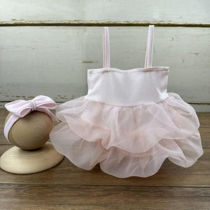 Newborn Photography Outfits Girl Baby Photo Tutu Dress Newborn Photoshoot Romper Baby Picture Lace Outfit - color: Pink