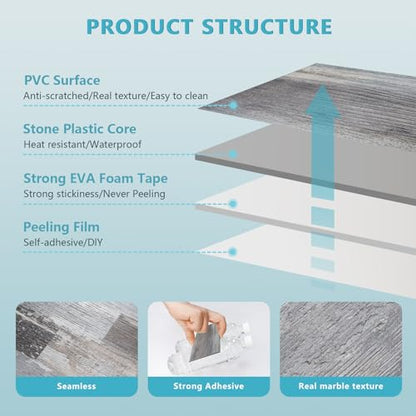 Vamos Tile 100-Piece Peel and Stick Backsplash Seamless Tile,3''x6'' Distressed Wood PVC Subway Tile,Stick on Backsplash for Kitchen/Bathroom/Laundry Room - color: Distressed Wood