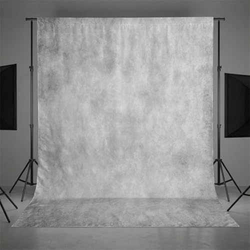 8X10FT Abstract Light Grey Portrait Photography Backdrops with Pocket on Top for Professional Photo Studio Booth Props - color: Light Grey, size: 8’x10‘