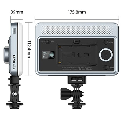 VILTROX 18W 2800K-6800K CRI 95+ On Camera LED Panel Video Light, 1800LUM Smartphone Control LED Key Light, Dimmable Photography Fill-in Lamp 10 Lighting Effects for Photography YouTube Tiktok - size: 18W CCT & Bluetooth