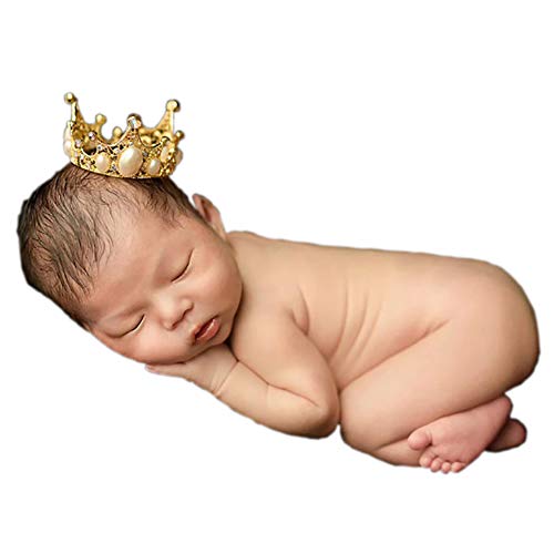 Infant Baby Girl Boy Crown Photo Shoots Headband for Newborn Crystal Princess Party Headwear Photography Props - color: Crown 3