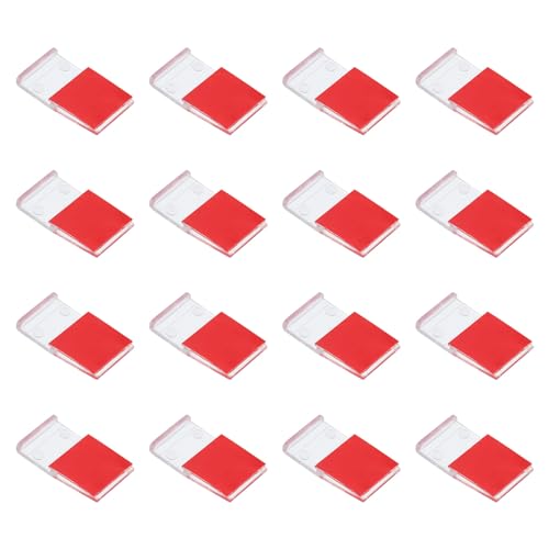 PATIKIL LED Strip Light Clips, 50pcs Cable Clamp Mounting Bracket Fixing Clip Holder with Screw Adhesive Wire Cord Management 10mm Width Strip Light - size: 1cm