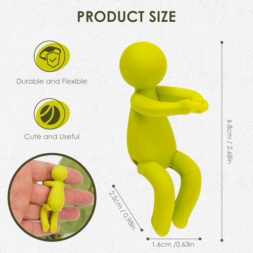6 Pcs Plant Propagation Friends, Plant Propagation Buddy, Plant Cutting Holder for Shoots, Sprouts and Stems, Cute Plant Propagation Support Growth Tool for Indoor Garden - color: Green Red