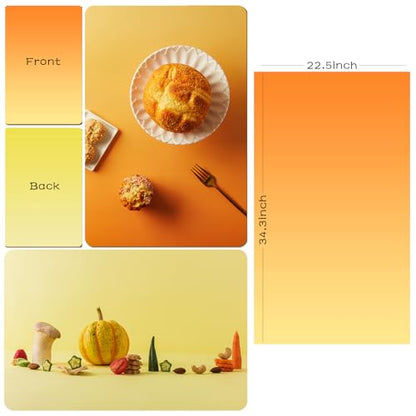 8PCS 16Patterns Product Photography Backdrops: Flat Lay Seamless 34x23in Gradient Paper Props - Tabletop Photo Backdrop Shoot for Jewelry Cosmetics Food - color: Blue