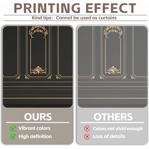 Great 20s Backdrop 13x6ft Vinyl Roaring 1920s Party Photography Background Luxury Black Gold Masquerade Wall Art Decor Dance Prom Photo Props - size: 13x6ft
