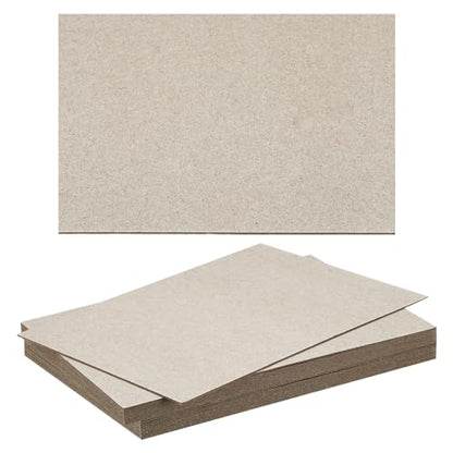 PATIKIL 7x5x0.04" Chipboard Sheets, 20Pcs 40PT Thick Book Board Binders Board Sturdy Bookbinding Supplies for Book Binding Cover, Gray - color: Gray, size: 7x5x0.04"